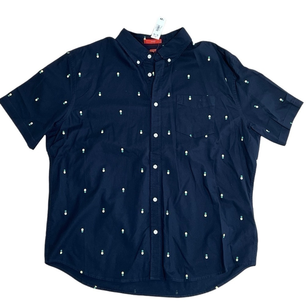 NWT Joe Fresh Men's Cotton Button Up Short Sleeve Shirt - XL